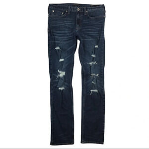 MJ154 Mens Bullhead Distressed Skinny Jeans 32x32